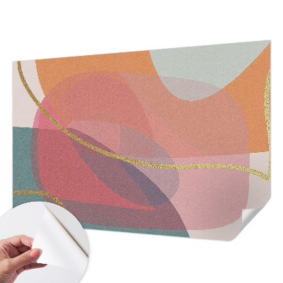 Papel de parede 3D Formas coloridas