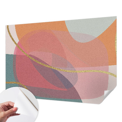 Papel de parede 3D Formas coloridas