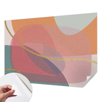 Papel de parede 3D Formas coloridas