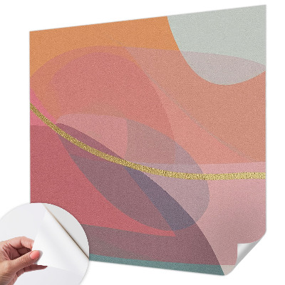 Papel de parede 3D Formas coloridas