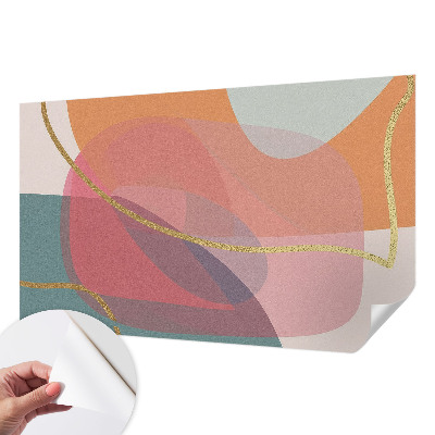 Papel de parede 3D Formas coloridas