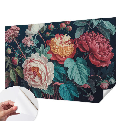 Papel de parede infantil Flores coloridas