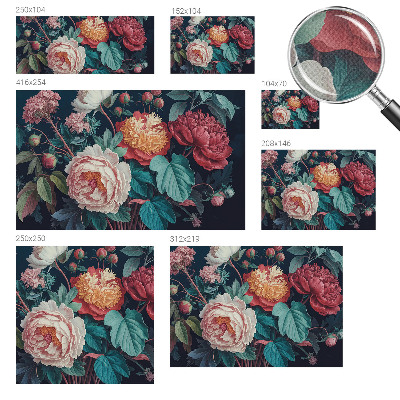 Papel de parede infantil Flores coloridas
