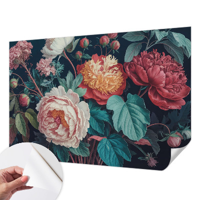 Papel de parede infantil Flores coloridas
