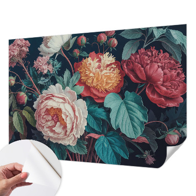 Papel de parede infantil Flores coloridas