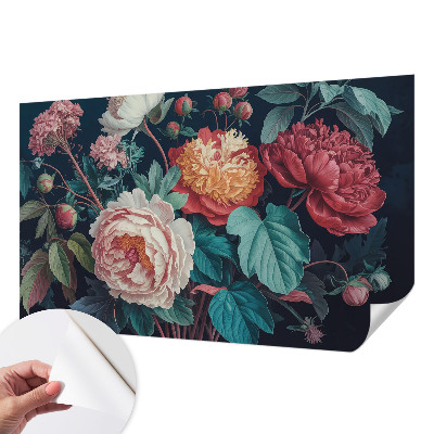 Papel de parede infantil Flores coloridas