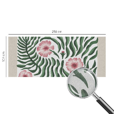 Papel de parede para criança Flores e folhas