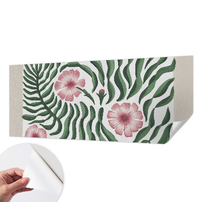 Papel de parede para criança Flores e folhas