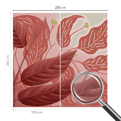 Papel de parede autocolante para sala Folhas orgânicas