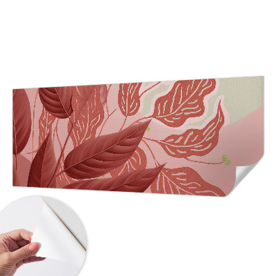 Papel de parede autocolante para sala Folhas orgânicas