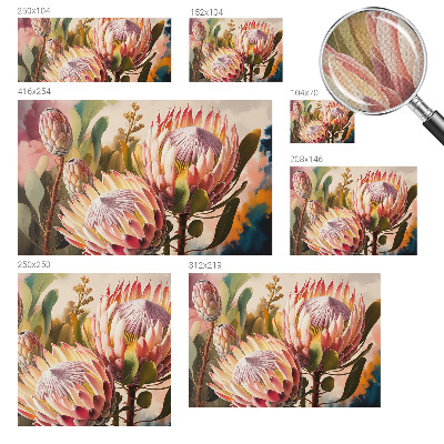 Papel de parede autocolante para quarto flores de Protea