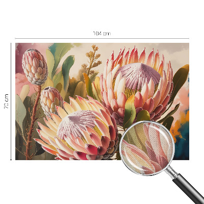Papel de parede autocolante para quarto flores de Protea
