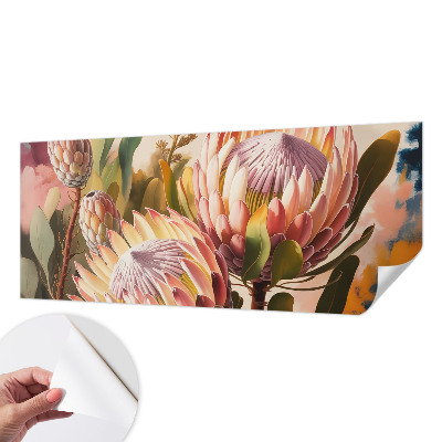 Papel de parede autocolante para quarto flores de Protea