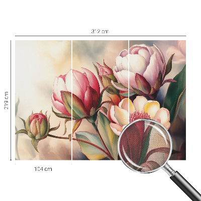 Autocolante de parede fotográfico Um buquê de flores