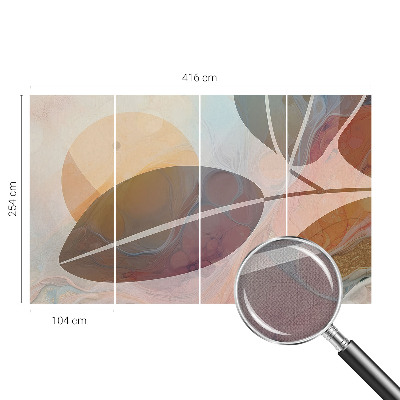 Papel de parede autocolante Folhas harmoniosas