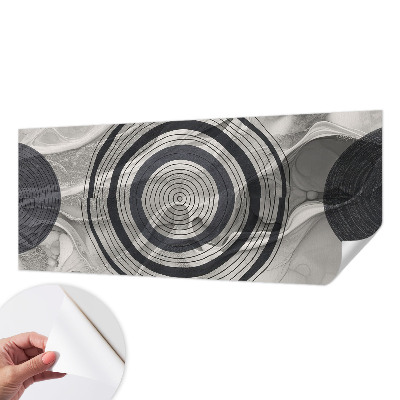Papel de parede 3D Círculos cinzentos