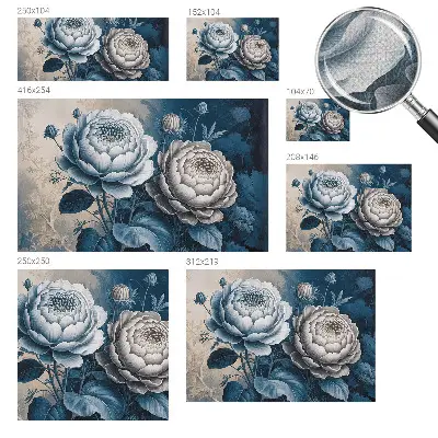 Papel de parede infantil com estampa de flores românticas