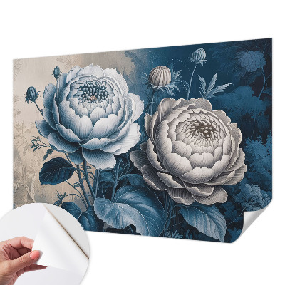 Papel de parede infantil Flores românticas