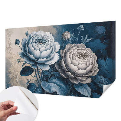 Papel de parede infantil Flores românticas