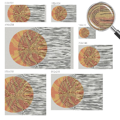 Autocolante de parede fotográfico Círculo com linhas