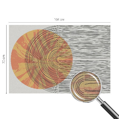 Autocolante de parede fotográfico Círculo com linhas
