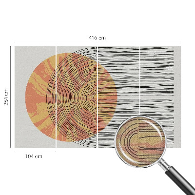 Autocolante de parede fotográfico Círculo com linhas