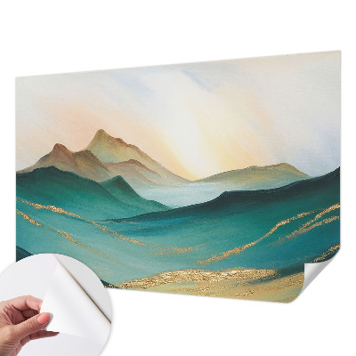 Papel de parede 3D com estampa de paisagem tranquila