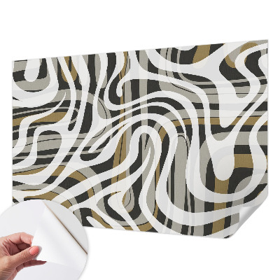 Papel de parede para criança com padrão de linhas abstratas