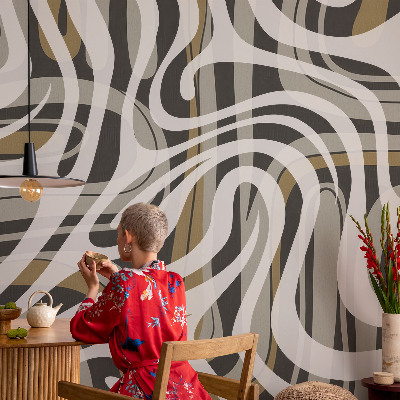 Papel de parede para criança Linhas abstratas