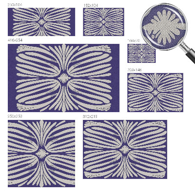 Papel de parede autocolante Simetria floral