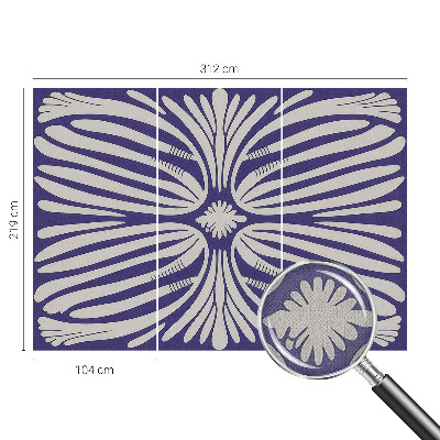 Papel de parede autocolante Simetria floral