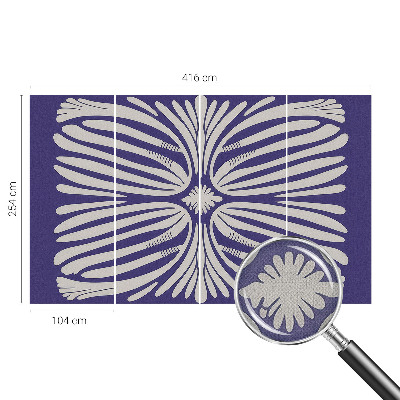Papel de parede autocolante Simetria floral