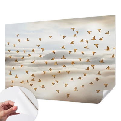 Papel de parede para criança Pássaros em voo