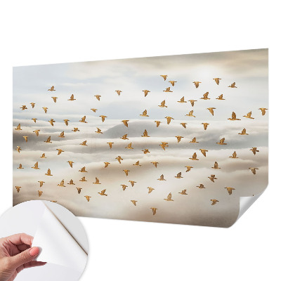 Papel de parede para criança Pássaros em voo