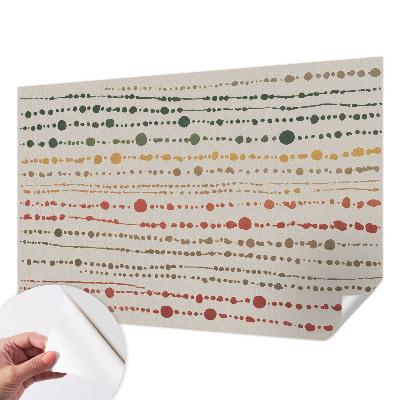 Papel de parede autocolante para sala Pontos coloridos