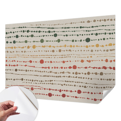 Papel de parede autocolante para sala Pontos coloridos