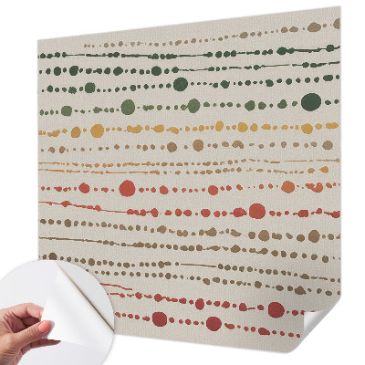 Papel de parede autocolante para sala Pontos coloridos