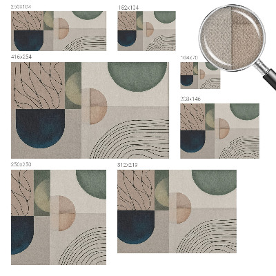 Papel de parede infantil Formas geométricas
