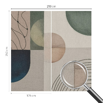 Papel de parede infantil Formas geométricas