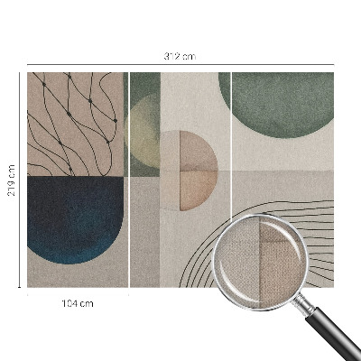 Papel de parede infantil Formas geométricas