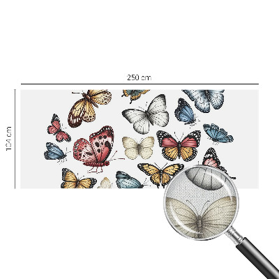 Papel de parede autocolante para quarto Borboletas do paraíso