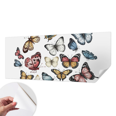 Papel de parede autocolante para quarto Borboletas do paraíso