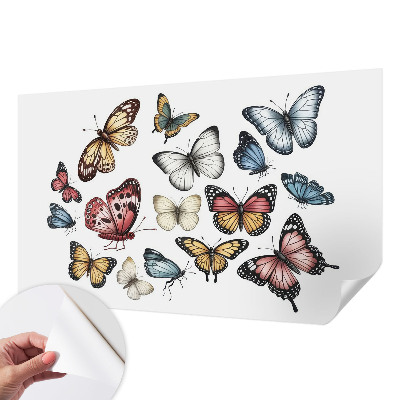 Papel de parede autocolante para quarto Borboletas do paraíso