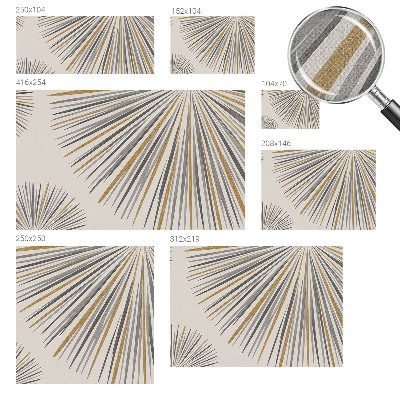 Papel de parede autocolante Leques geométricos