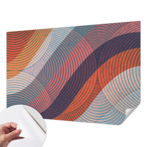 Papel de parede para criança Ondas coloridas