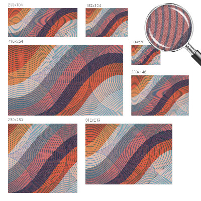 Papel de parede para criança Ondas coloridas