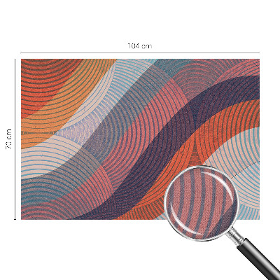 Papel de parede para criança Ondas coloridas