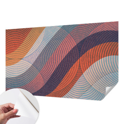 Papel de parede para criança Ondas coloridas
