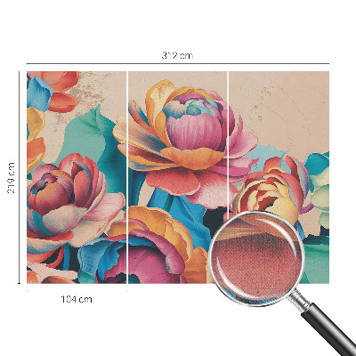 Papel de parede 3D Harmonia floral