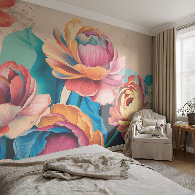Papel de parede 3D Harmonia floral